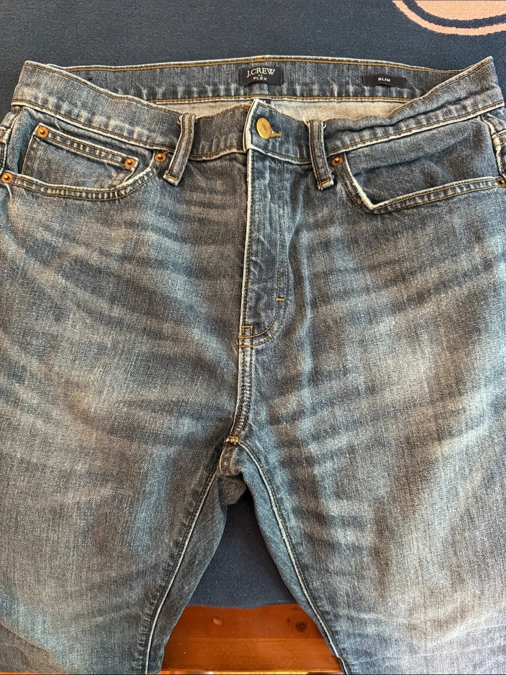 J. Crew Slim Men’s Jeans — Faded Blue Denim